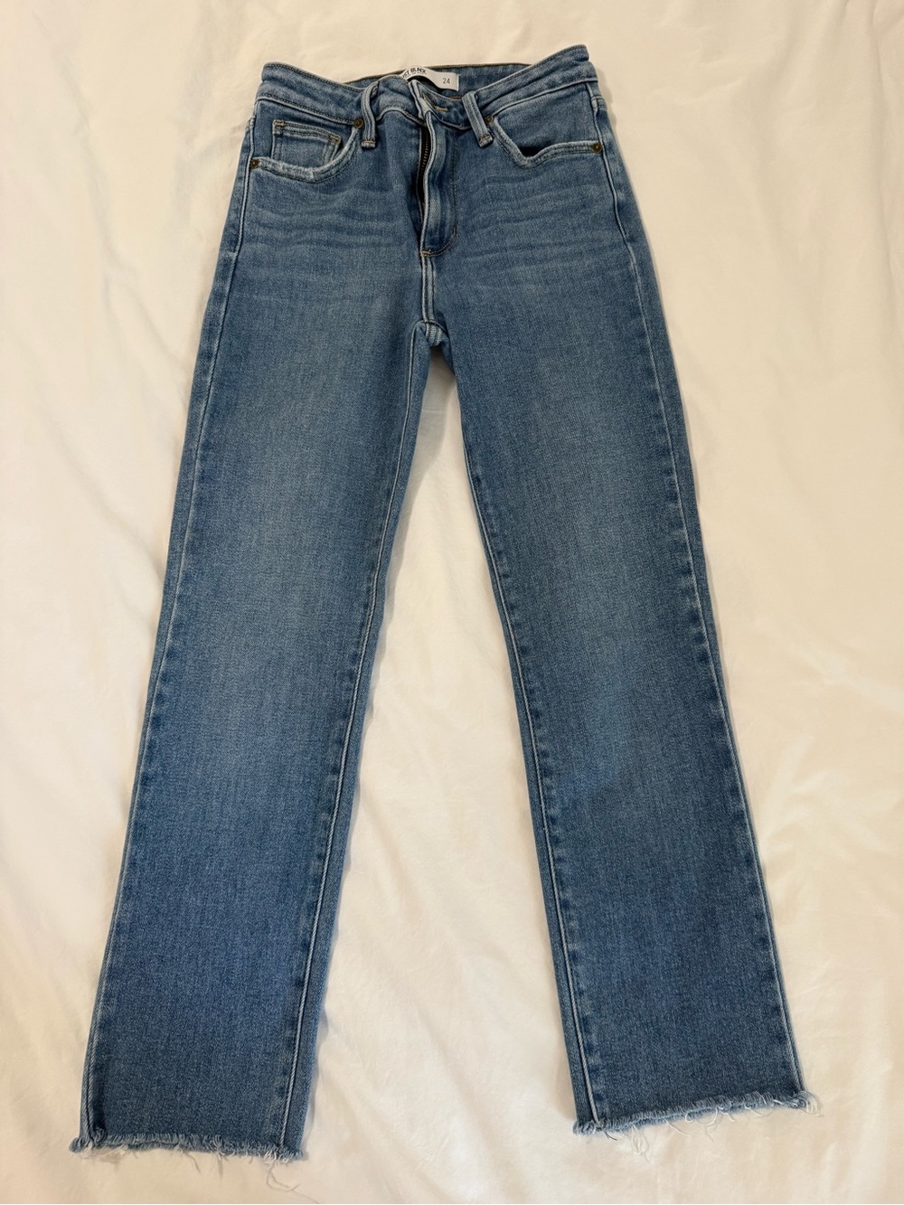 Just Black Mid Blue Straight Leg Jeans